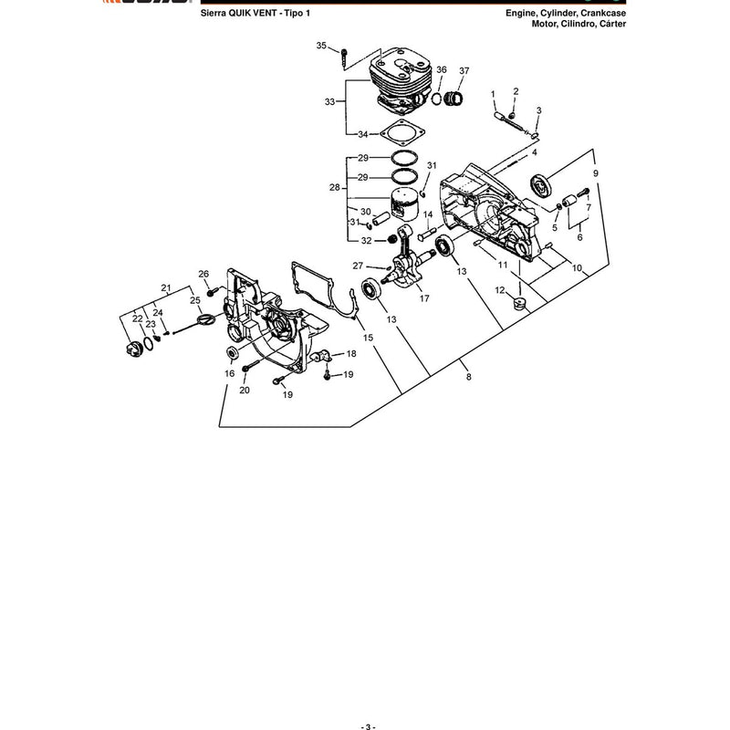 Motor, Cilindro, Cárter