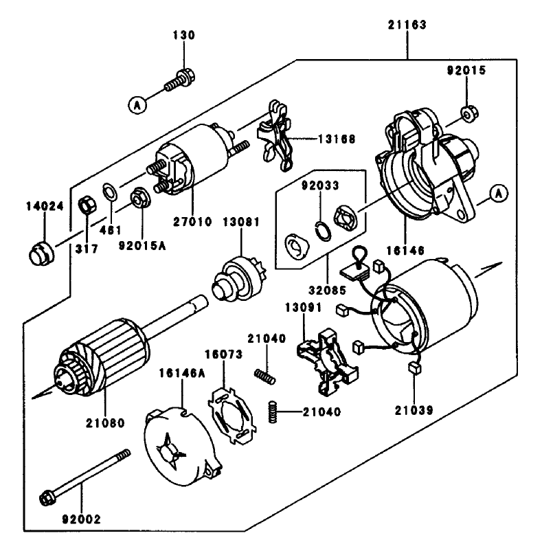 Starter Kawasaki Fd661d-S03