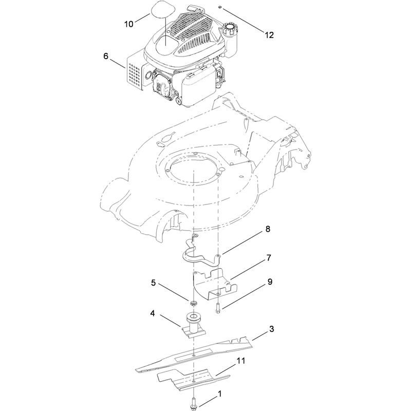 Engine and Blade Assembly