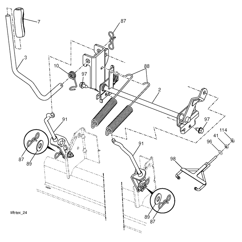 MOWER LIFT / DECK LIFT