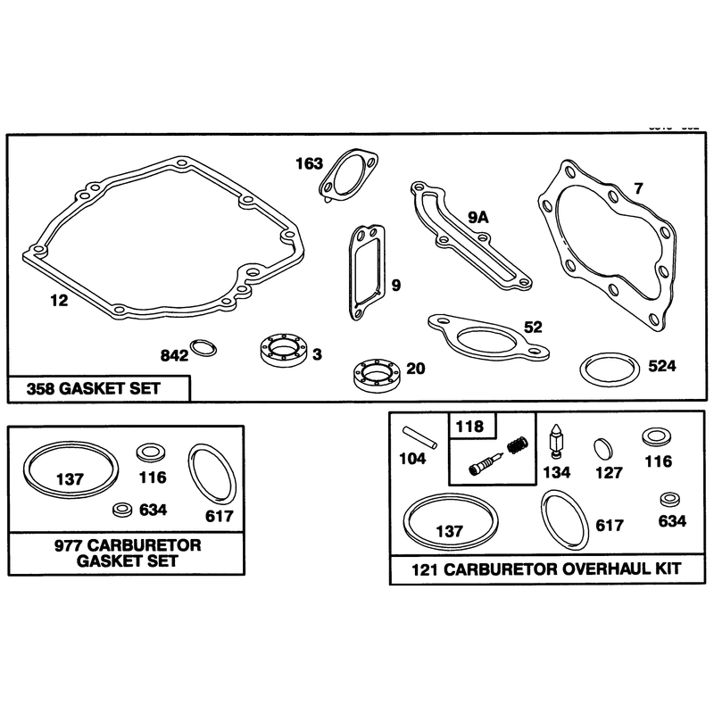 Engine Briggs and Stratton Model 122702-3171-01