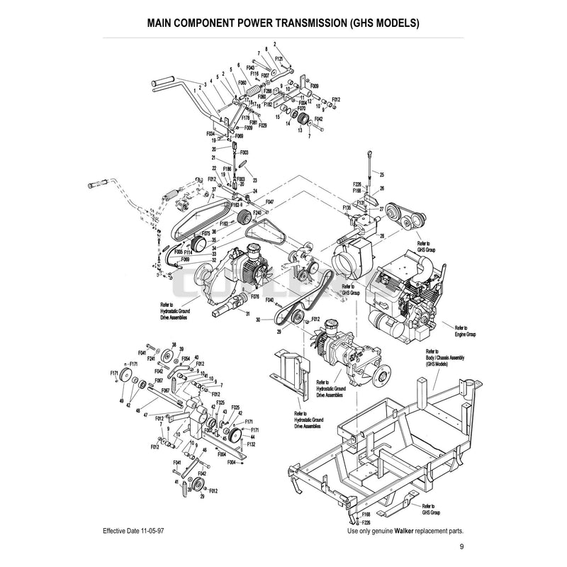 Main Component Power Transmission GHS Models