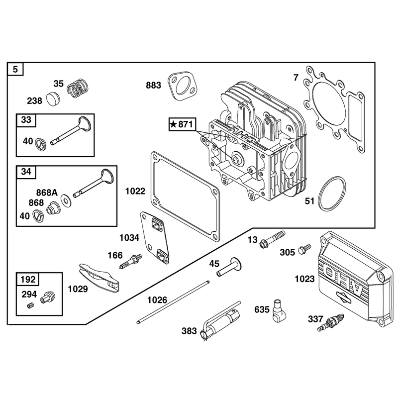 Engine Briggs and Stratton Model 28q777-0690-E1
