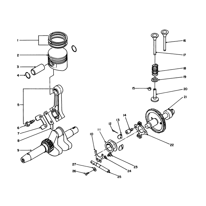 Crankshaft and Camshaft Assembly