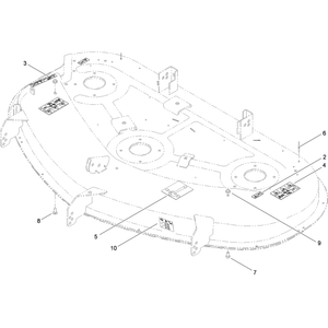 50 Inch Deck and Decal Assembly No 117-1291