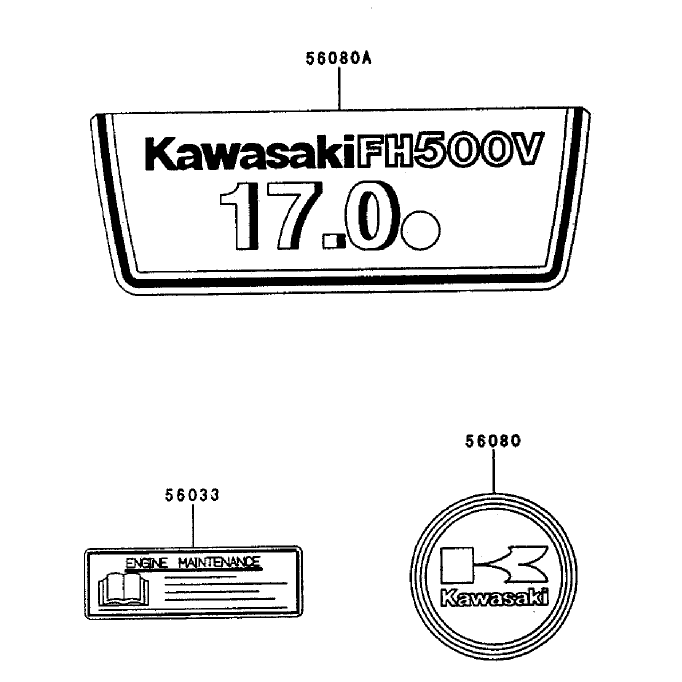 Starterdecals Kawasaki Fh500v-As25