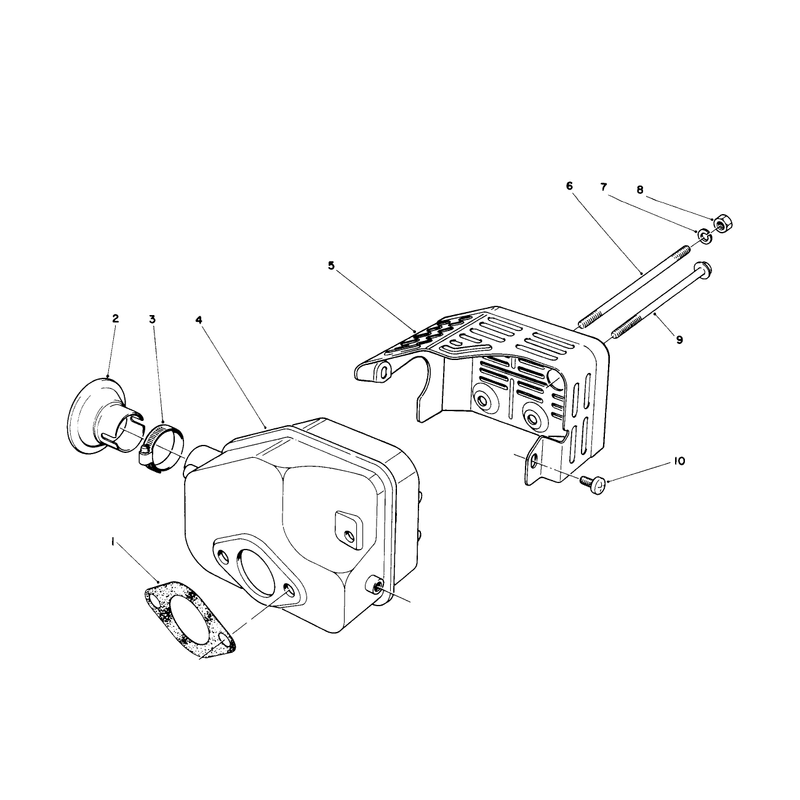 Muffler Assembly (engine No. 47plo-2)