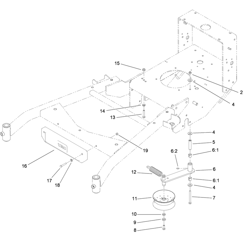Power-Take-Off Idler and Weight Assembly
