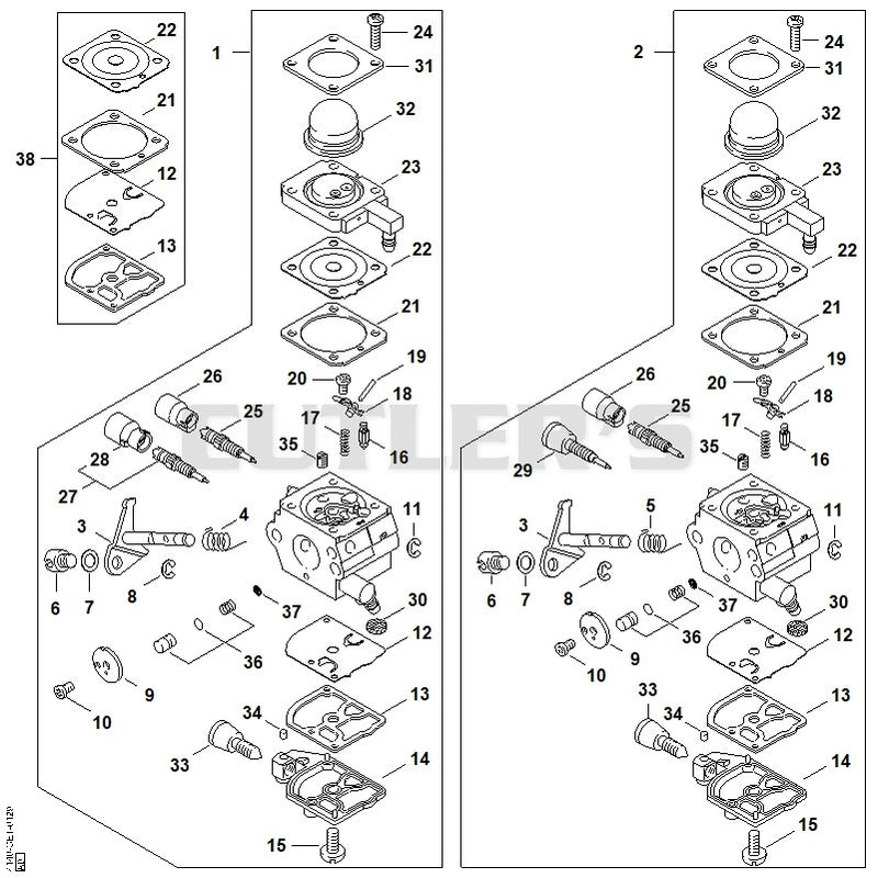Carburetor C1Q-S186, C1Q-S153 (16.2014), (46.2012), (29.2010), (15.2009)