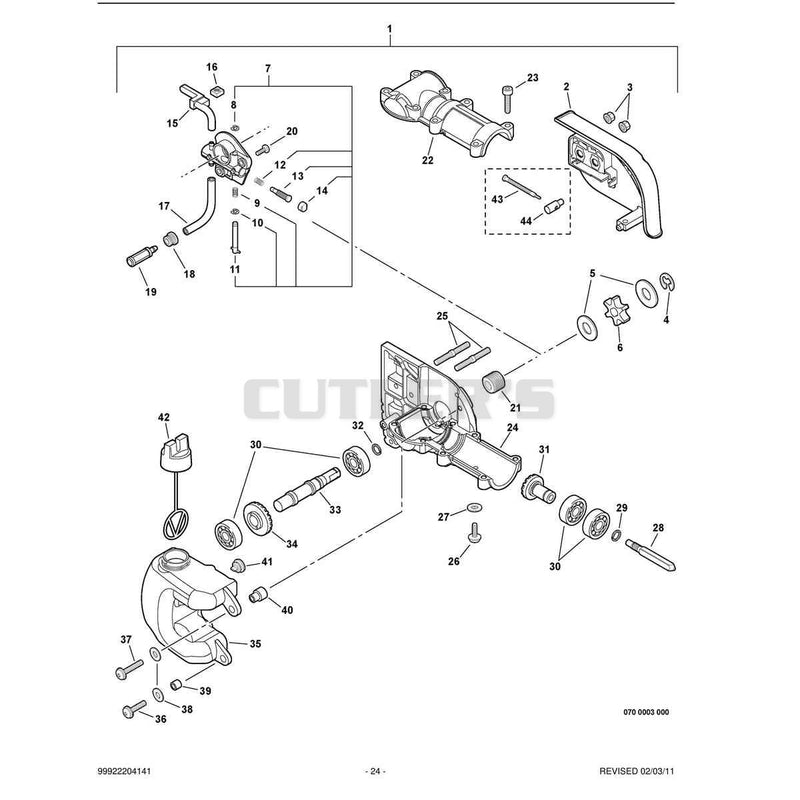 Gear Case, Auto-Oiler