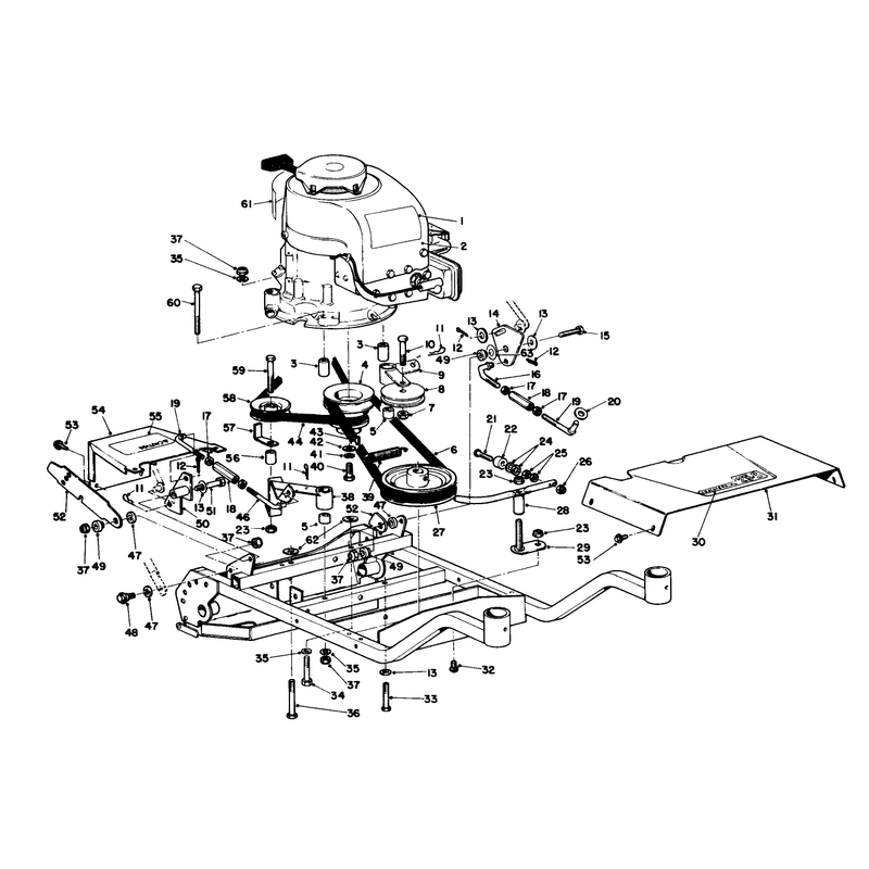 Engine and Frame Assembly