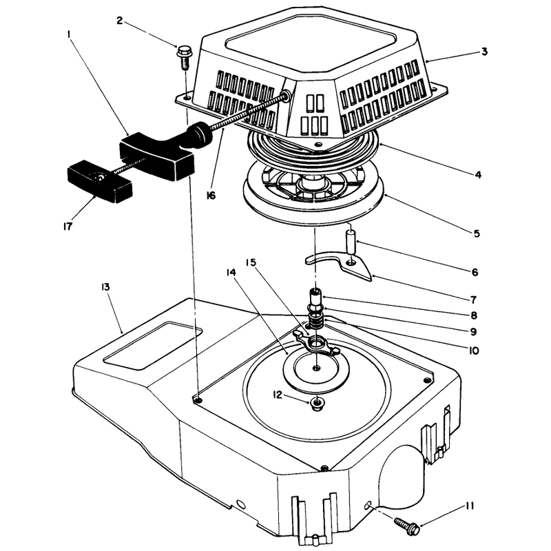 Recoil Assembly (engine Model No. Vmk9-2)