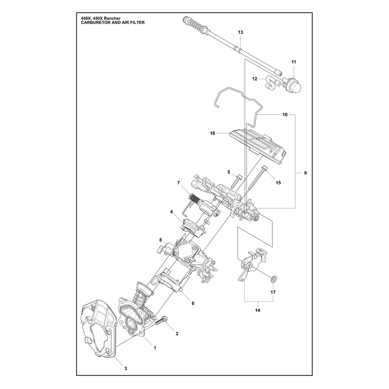 CARBURETOR AND AIR FILTER