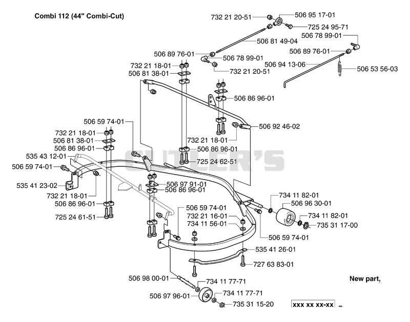 Deck Frame 44" Combi-Cut