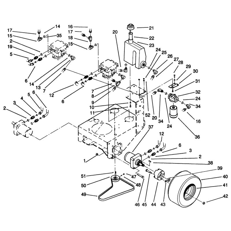 Wheel Assembly and Hydraulic Components
