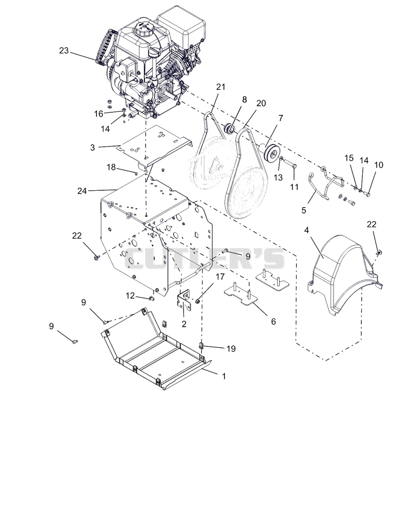 Engine And Frame - 24"