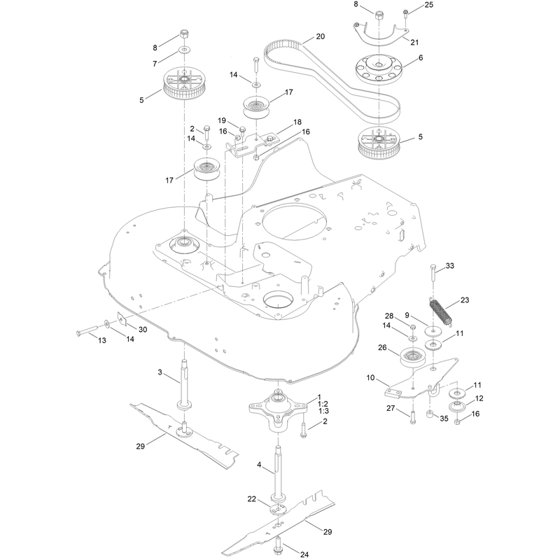 Spindle and Belt Assembly
