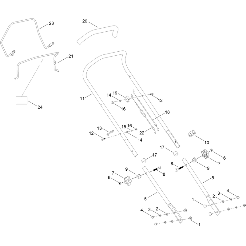 Handle Bar and Controls Assembly