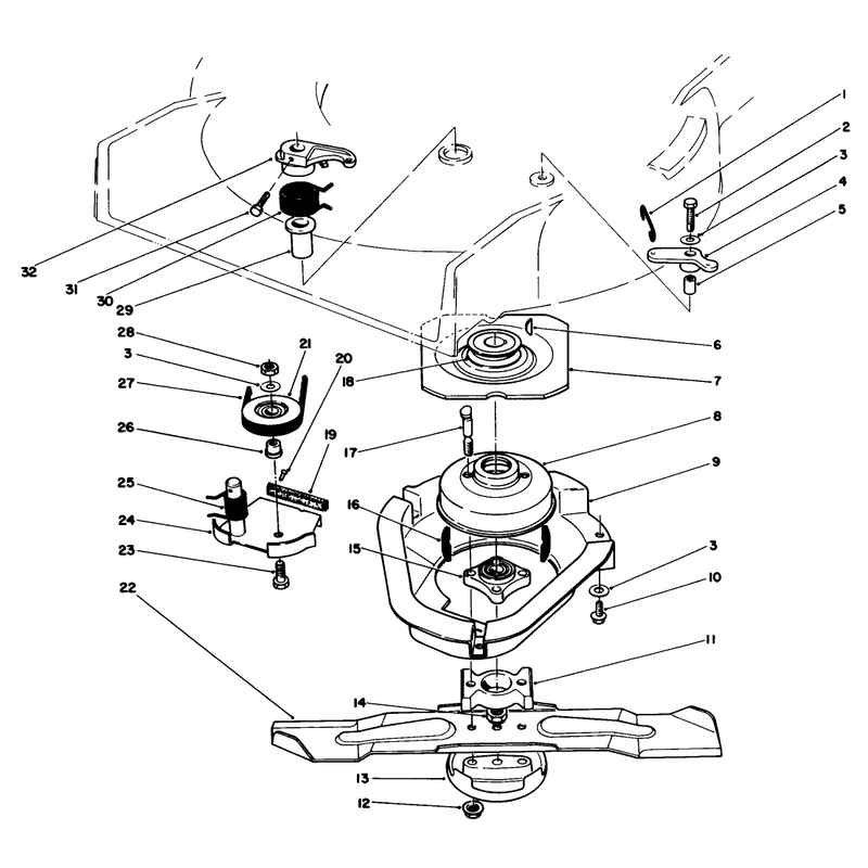 Blade Brake Clutch Assembly