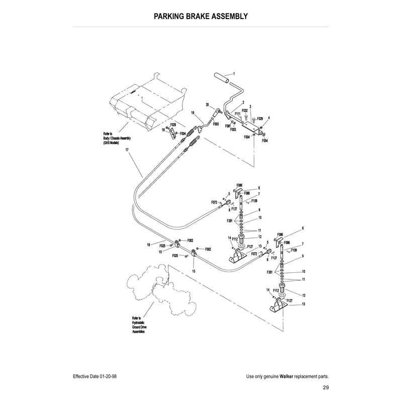PARKING BRAKE ASSEMBLY