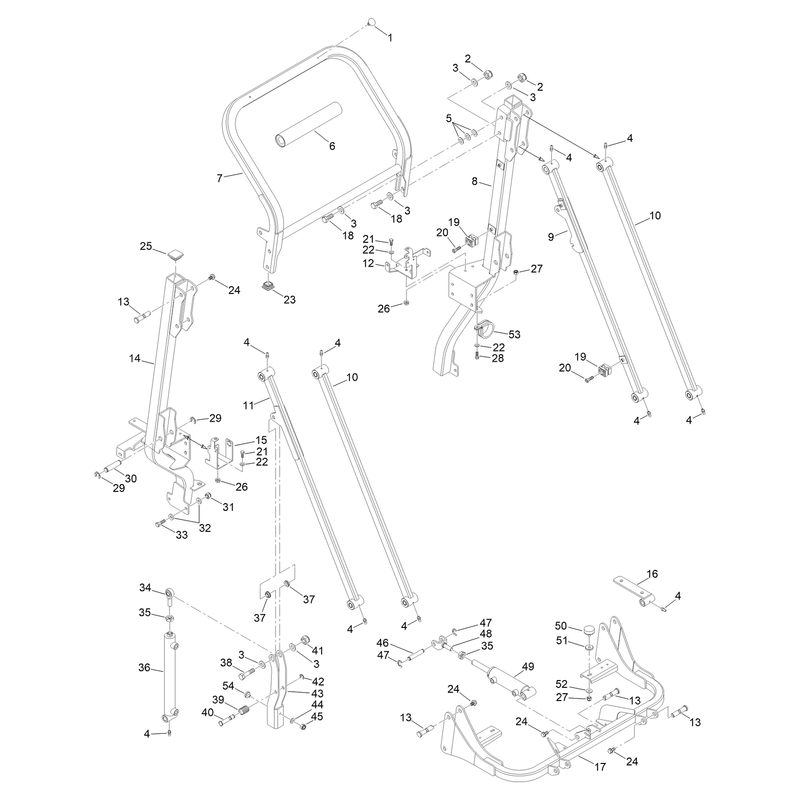 Hopper Lift Frame Assembly