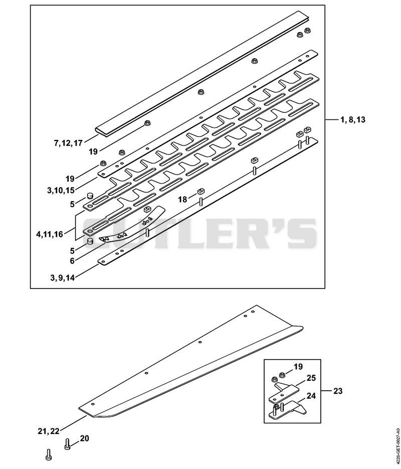 Cutter bar HS 85