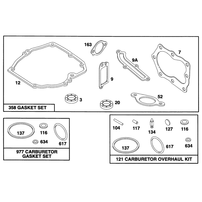 Engine Briggs and Stratton Model 122702-0182-01