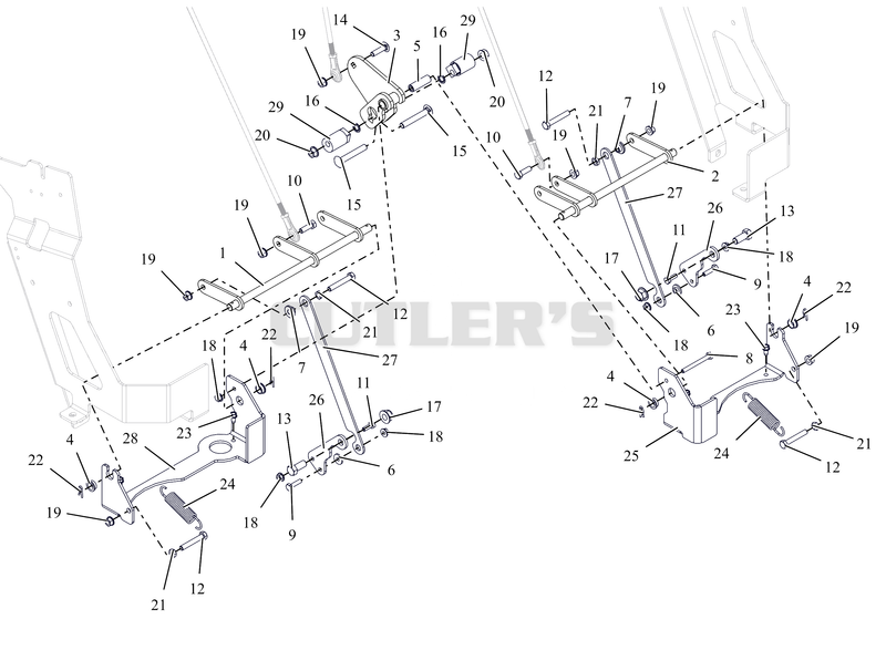 Lower Steering Controls - 48", 52", 60"