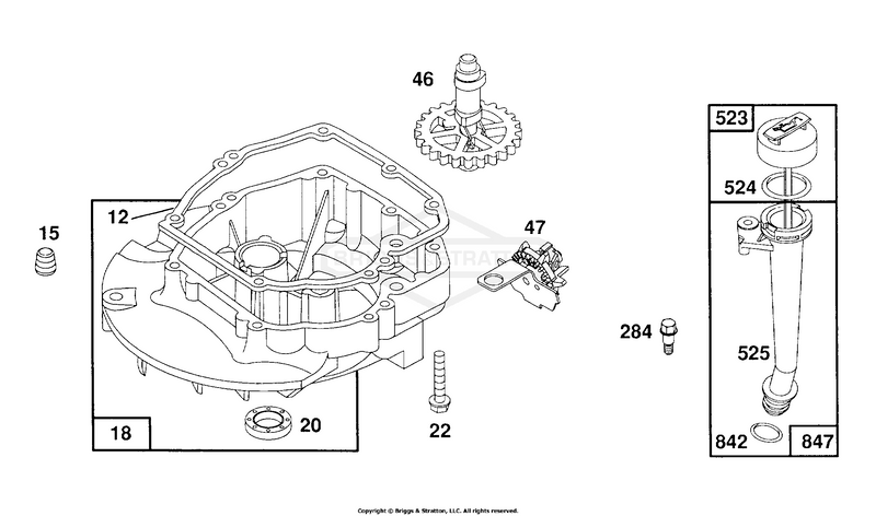 Sump Base Assembly, Oil Fill