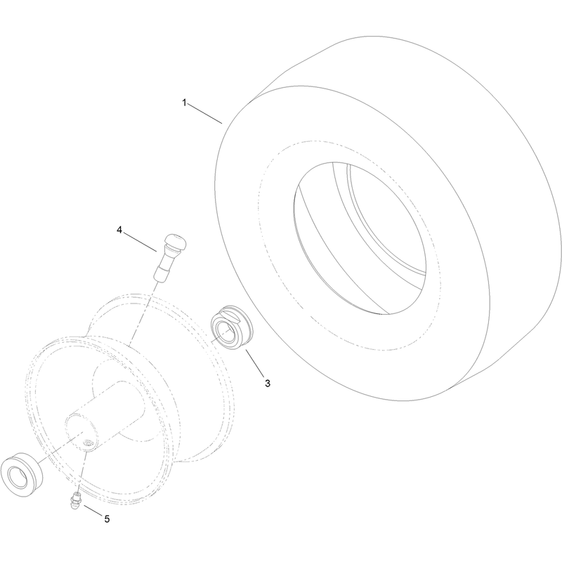 13 Inch Wheel and Tire Assembly No. 119-3473