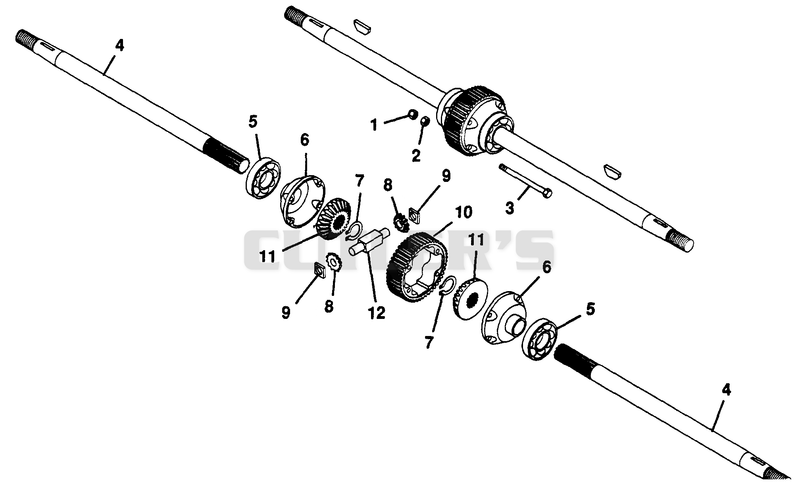 NUMBER EIGHT SHAFT - DIFFERENTIAL ASSY