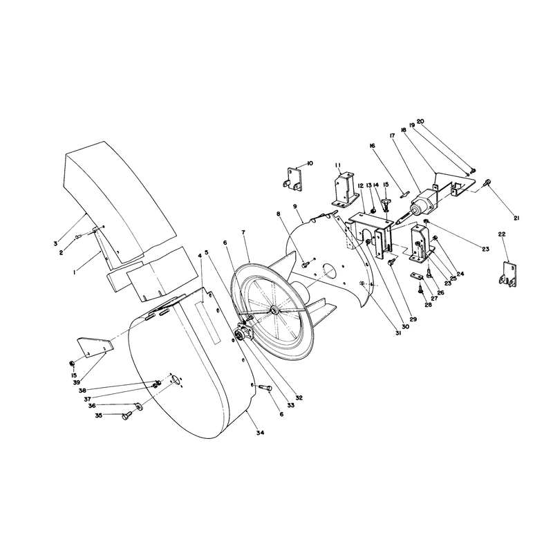 Bagging System Groundsmaster 117 Blower Assembly