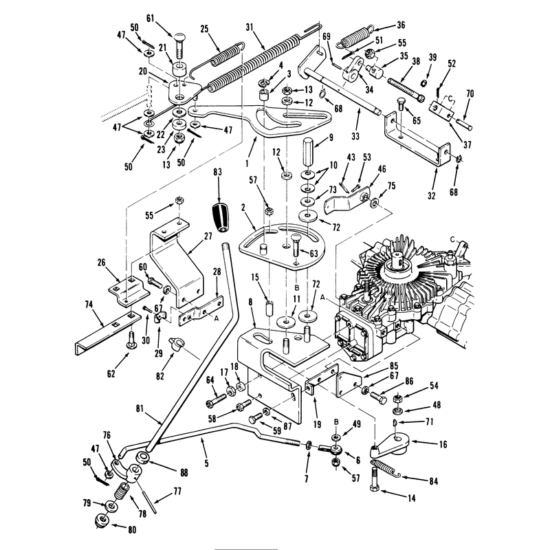 Transmission Linkage Assembly (212-H)