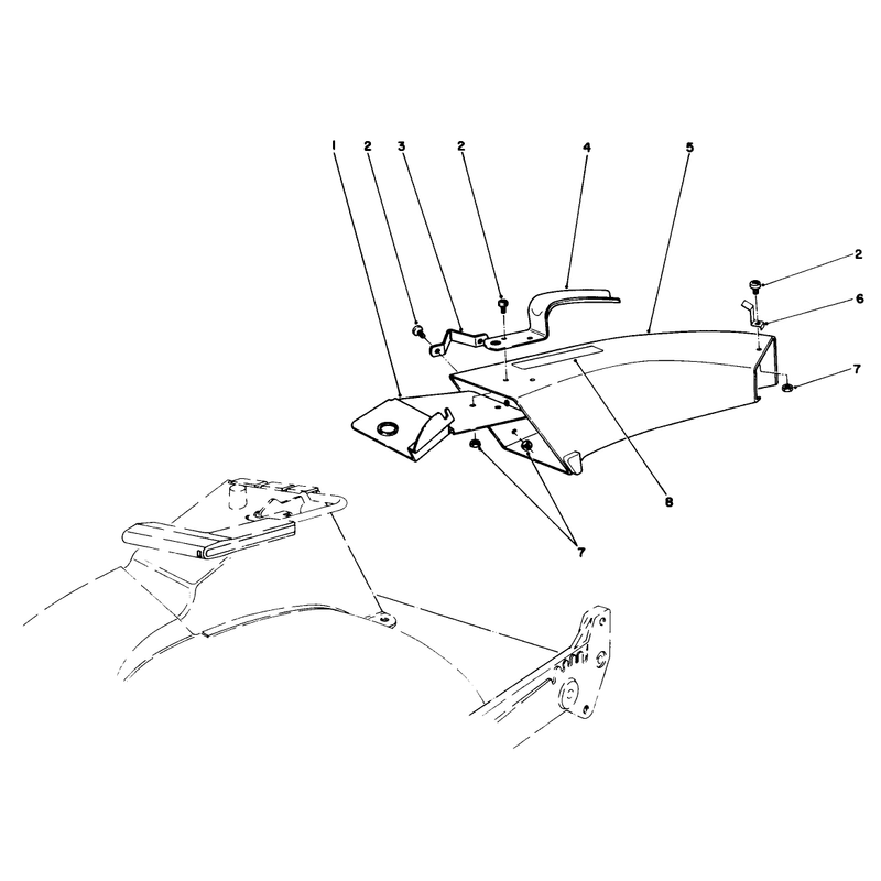 Side Discharge Chute Model No. 59108 (optional)