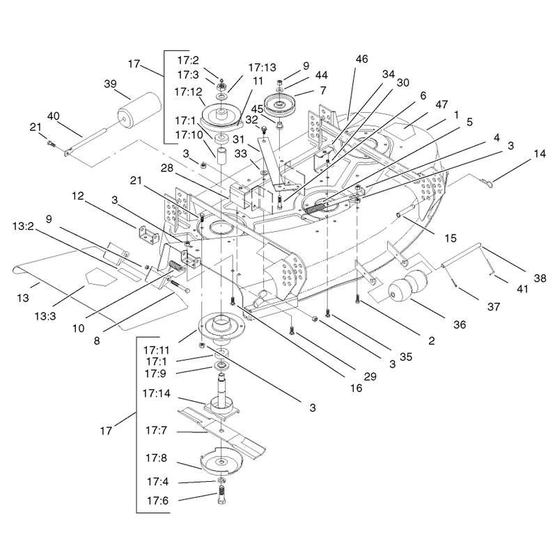 Deck and Spindle Assembly