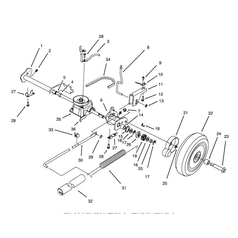 Sp Rear Axle Assembly