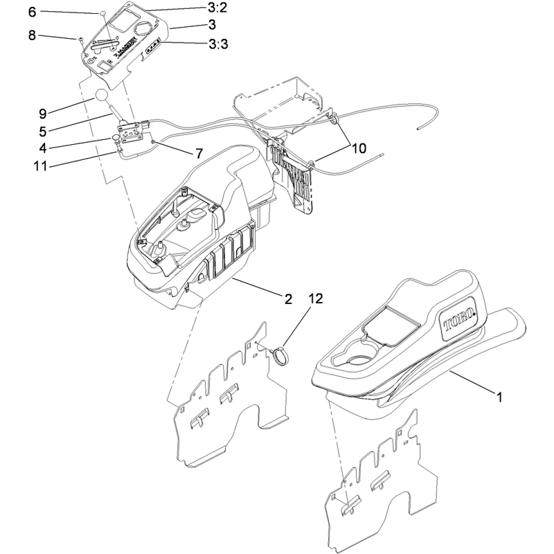 Fender, Console and Control Assembly