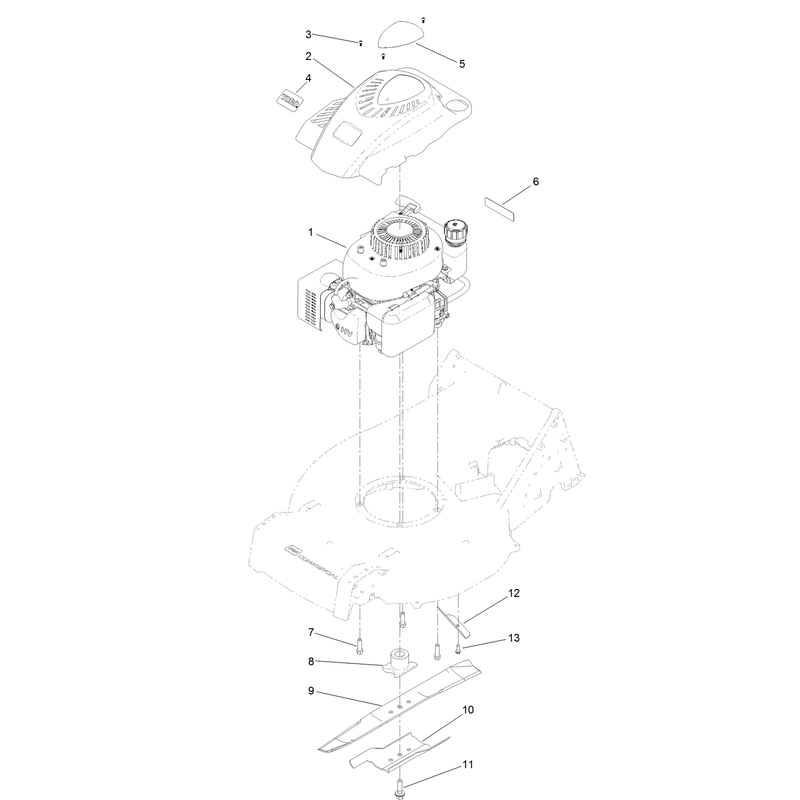 Engine and Blade Assembly