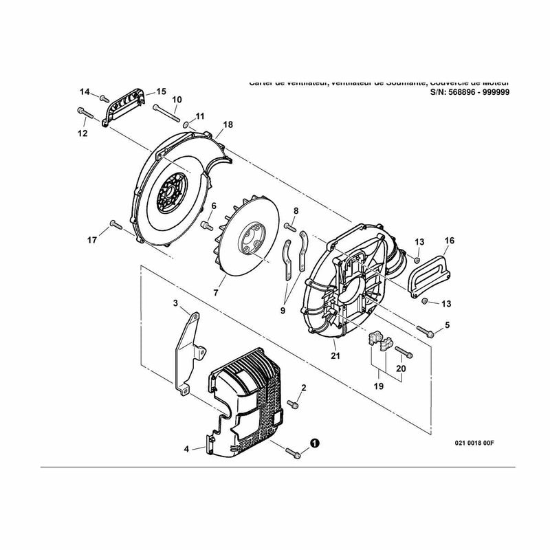 Fan Case, Blower Fan, Engine Cover