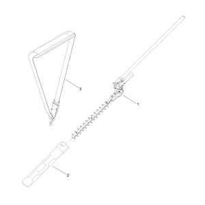 Pole Hedge Trimmer Attachment Assembly