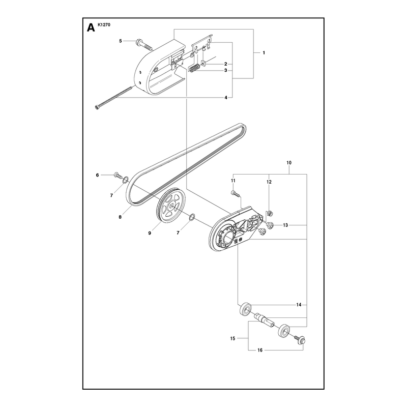 BELT GUARD AND PULLEY