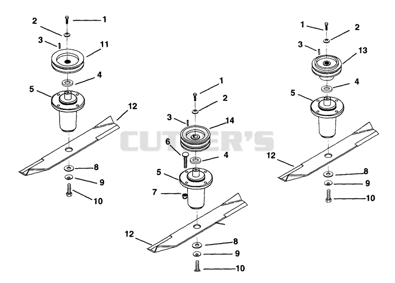 Mower Spindles