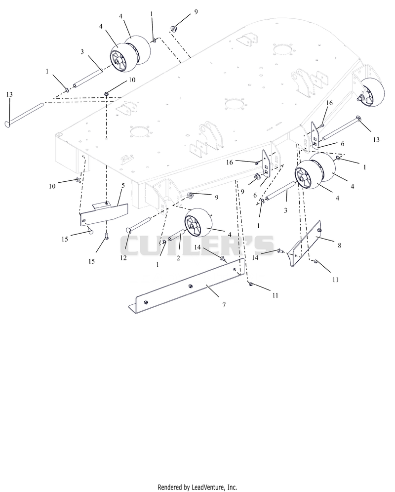 Anti-Scalp Wheels And Baffles - 52"