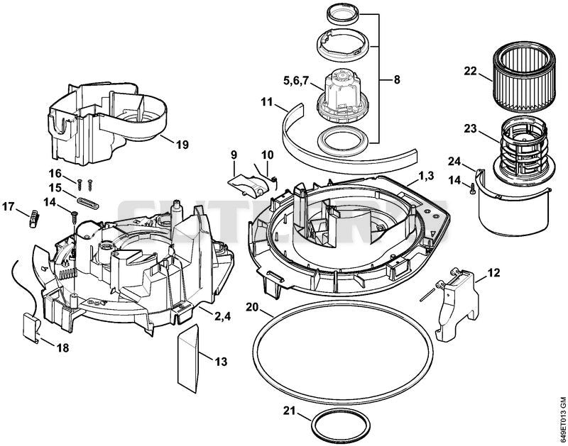 Motor Housing, Electric motor, Filter