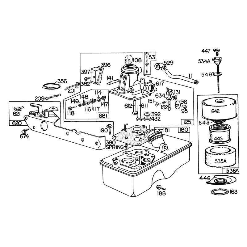 Engine Briggs and Stratton Model 110908-0380-01