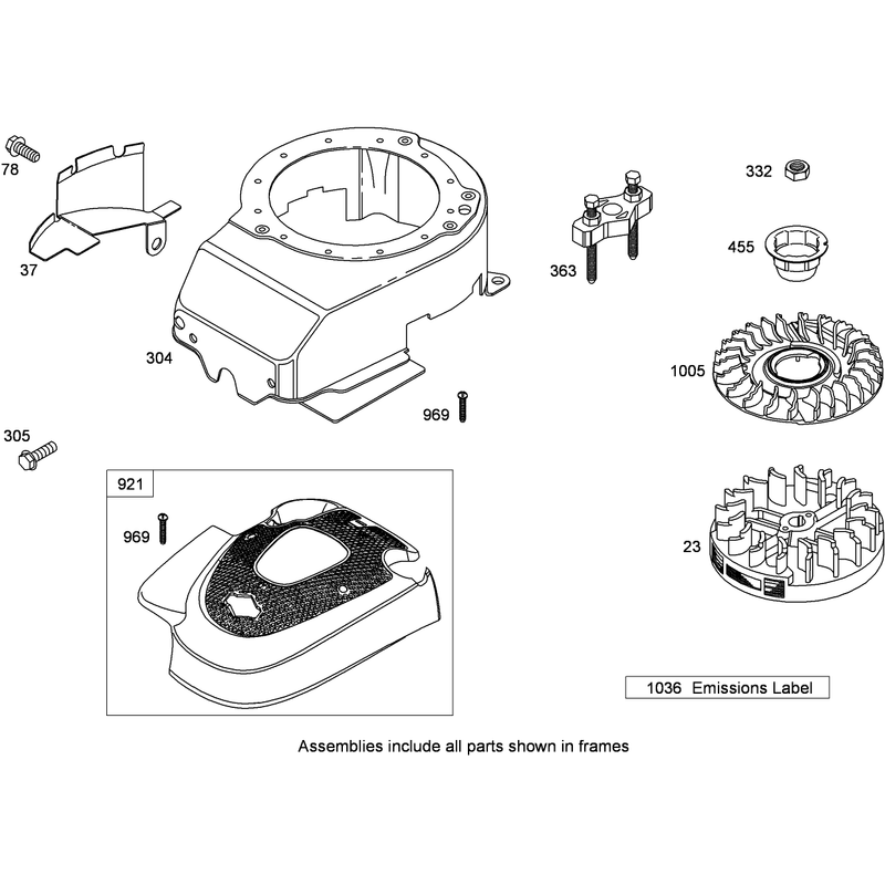 Blower Housing Assembly Briggs and Stratton 126T02-0237-B1