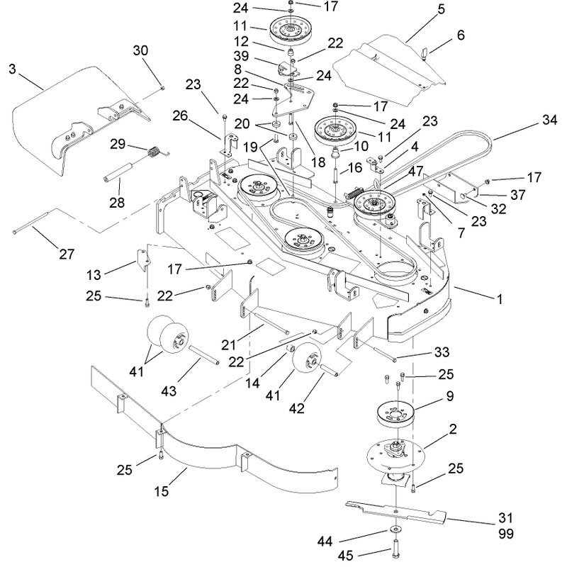 Deck Assembly No 107-1667
