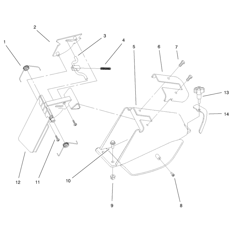 Rear Bagging Discharge Chute Assembly