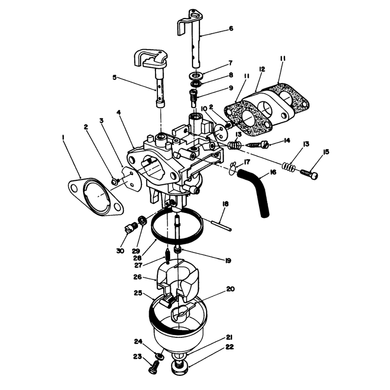 Carburetor Assembly Model No Vmg6