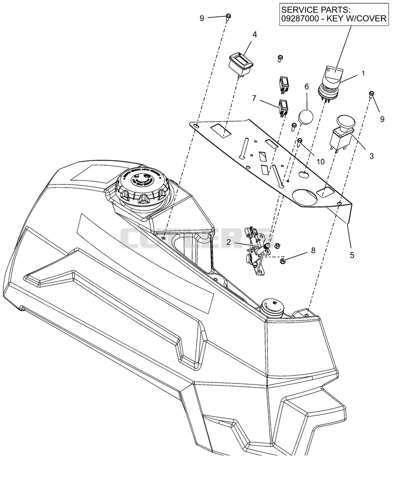 Control Panel - Kohler EFI Engine